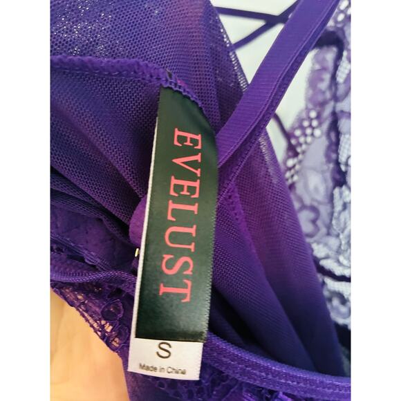 Evelust Purple Lingerie Small Sexy Romper - Picture 5 of 5